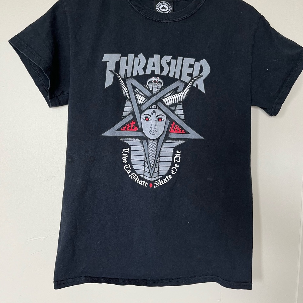 Thrasher Black Graphic T-Shirt